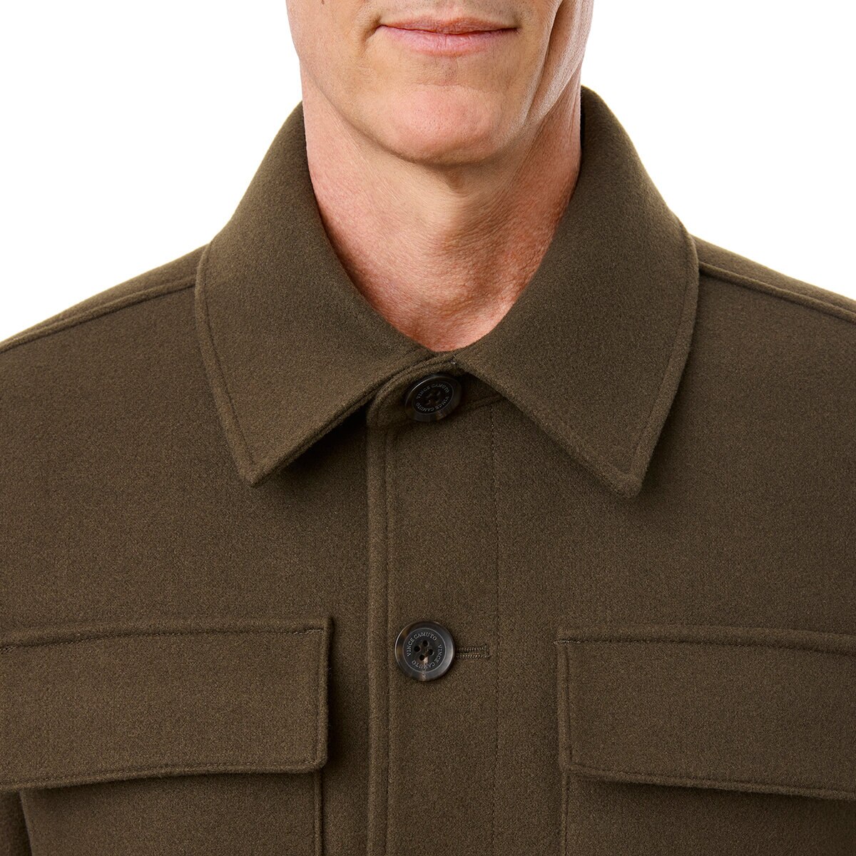 Vince Camuto Chamarra para Caballero Verde Mediana