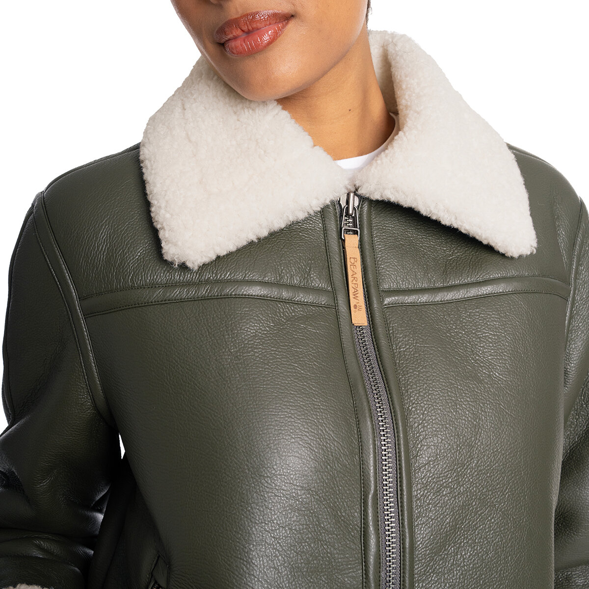 Bearpaw Chamarra para Dama Verde Extra Chica