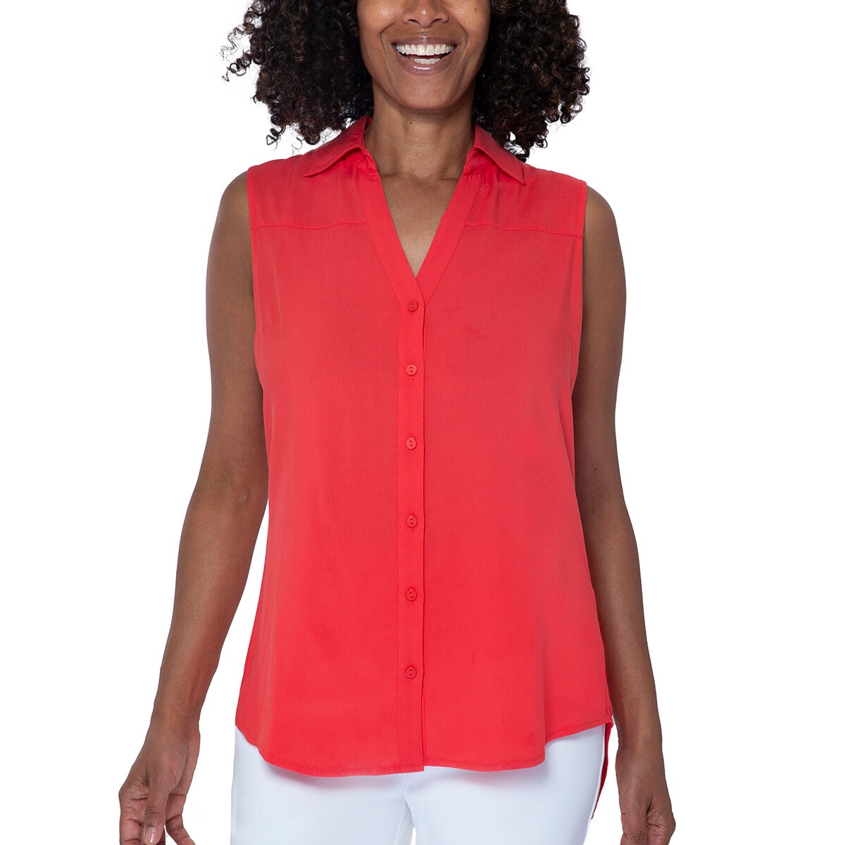 Mario Serrani Italy Blusa para Dama Rojo Mediana