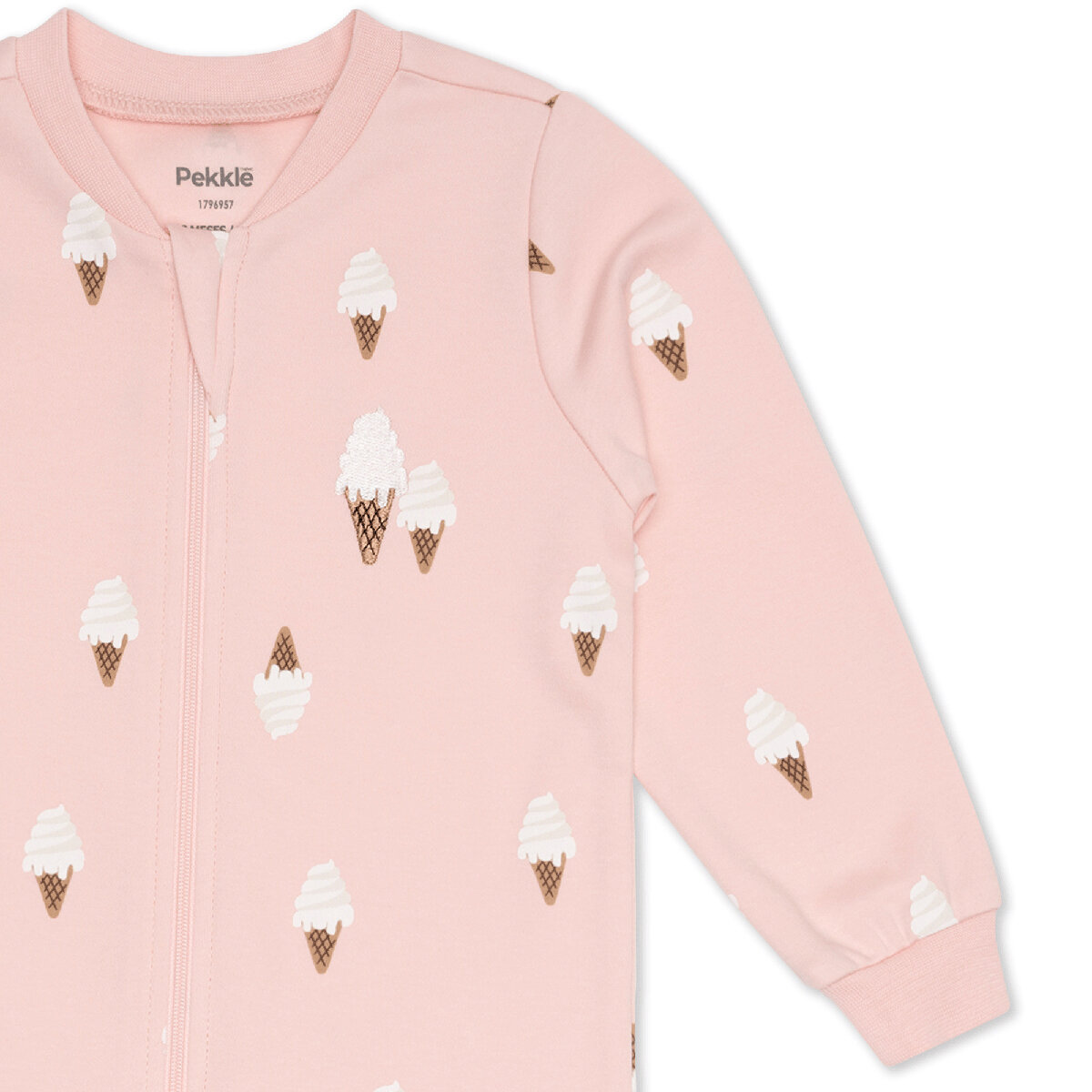 Pekkle Mameluco 2 piezas para Bebés Rosa 3 Meses Pekkle Mameluco 2 piezas para Bebés Rosa 3 Meses