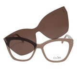 Cloe VLE.61411.0BRN.54 Armazón Oftálmico + Clip Solar Polarizado