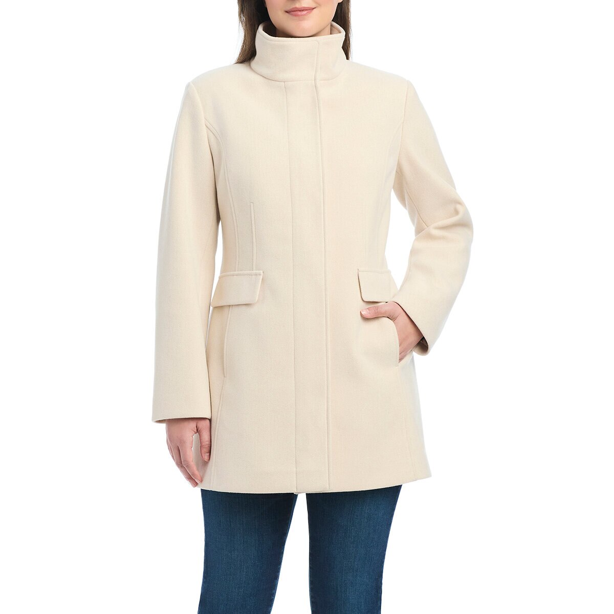 Vince Camuto Abrigo para Dama Café Grande