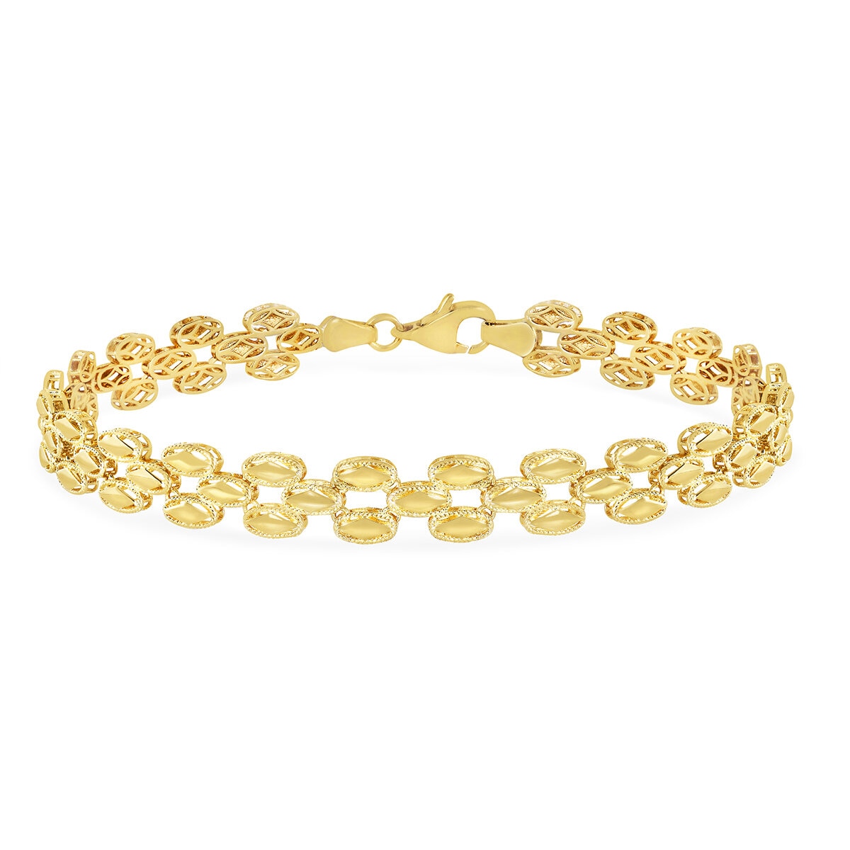 Pulsera de Eslabones Pantera, Oro Amarillo 14K