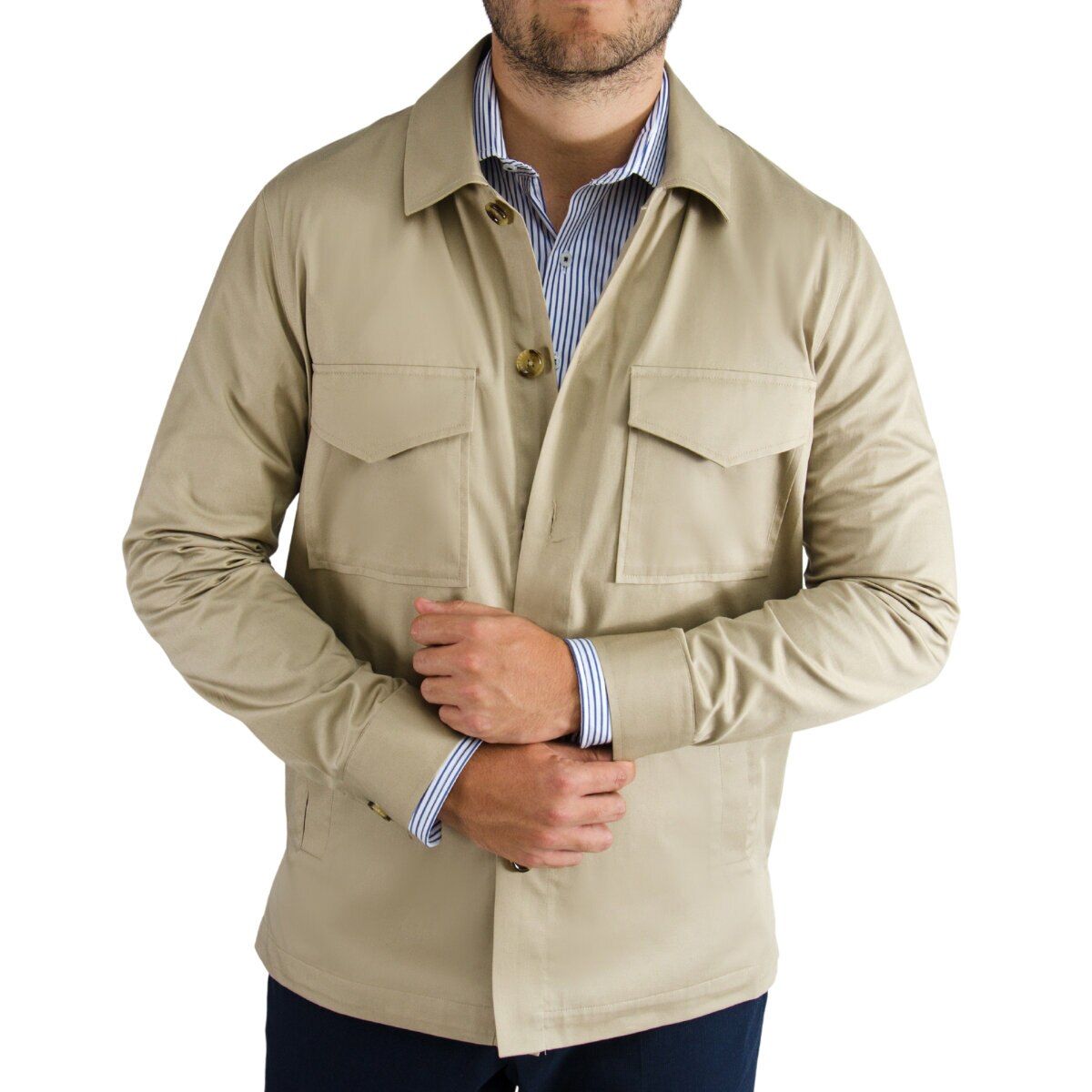 Emporio Colombo , Sobrecamisa Gabardina para Caballero, Varias Tallas y Colores