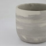 Zuccu Design, Tulip Marmoleada Macetas de Concreto, 2 piezas