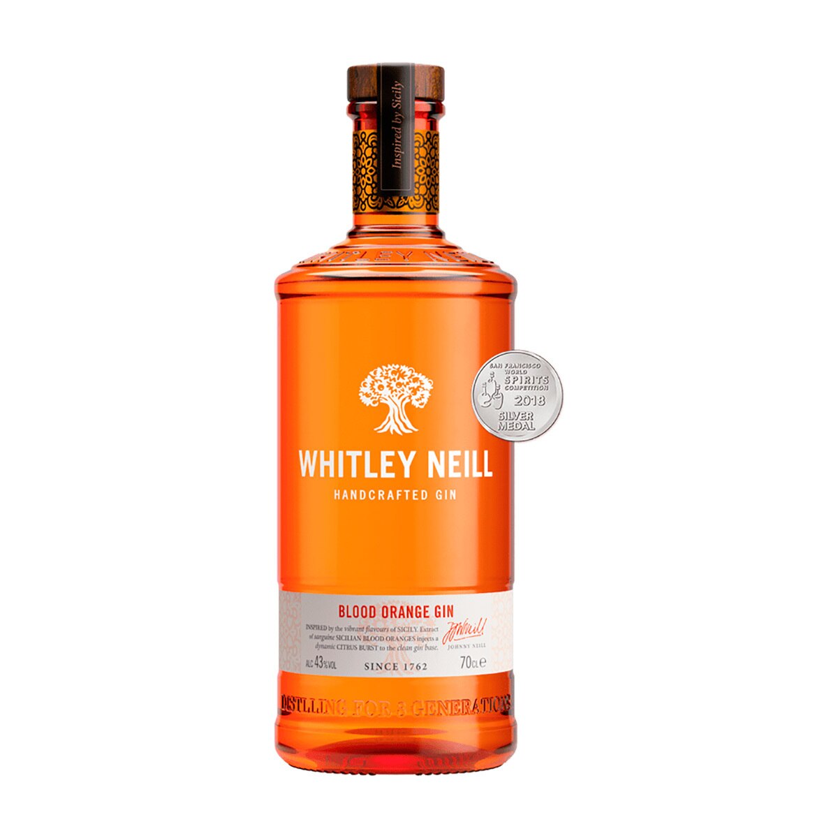 Ginebra Whitley Neill Blood Orange 750ml Costco México