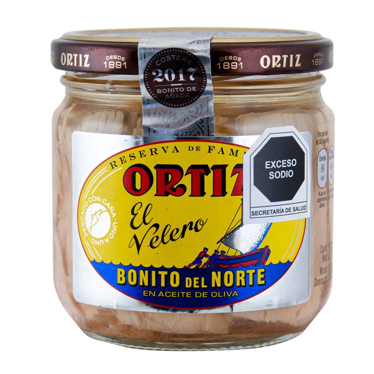 Ortiz Atún Blanco en Aceite de Oliva Reserva De La Familia 2 pzas de 270 g