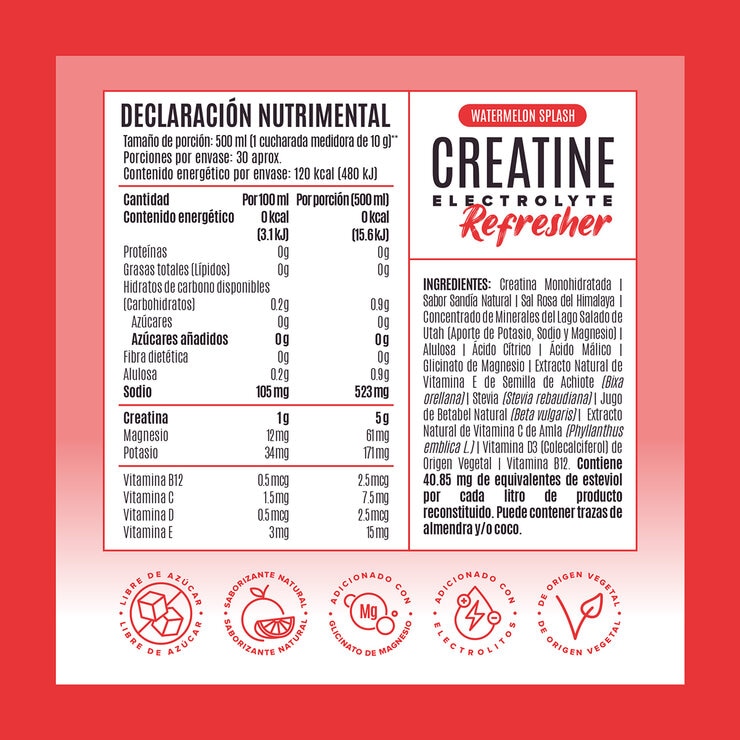 Birdman Creatina Refresher Sandía 2/300g