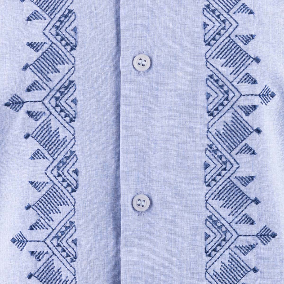 Cancumisa Camisa para Caballero Azul Grande