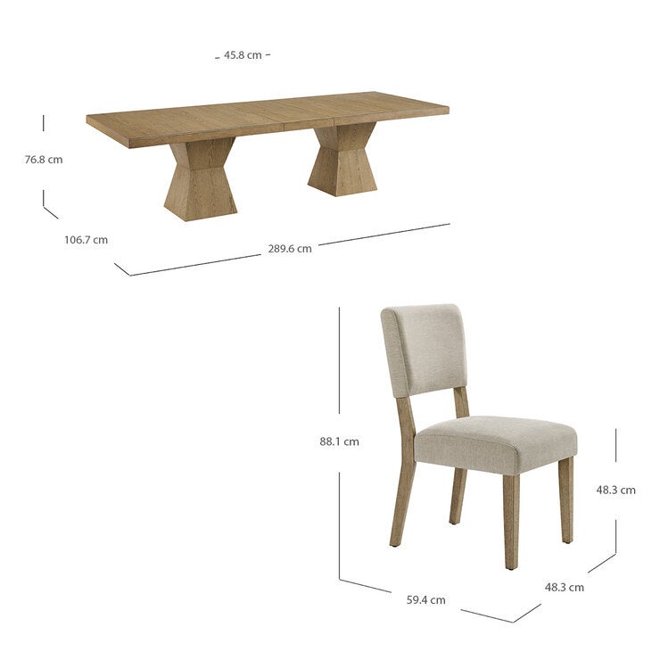 Bayside Furnishings, Juego de Comedor de 9 piezas Bayside Furnishings, Juego de Comedor de 9 piezas