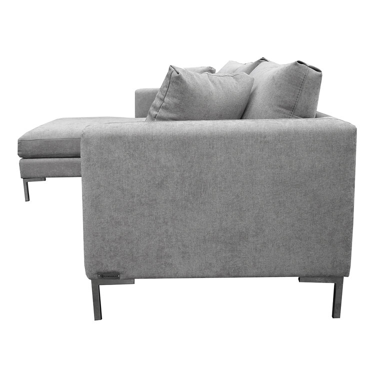 Muebles Liz, Parma, Sala Modular de 2 Piezas, Gris