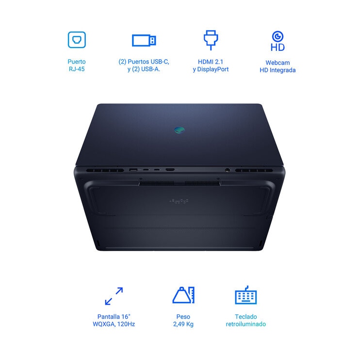 DELL Alienware Gaming NB Laptop 16" WQXGA Intel Core i7 16GB 1TB SSD