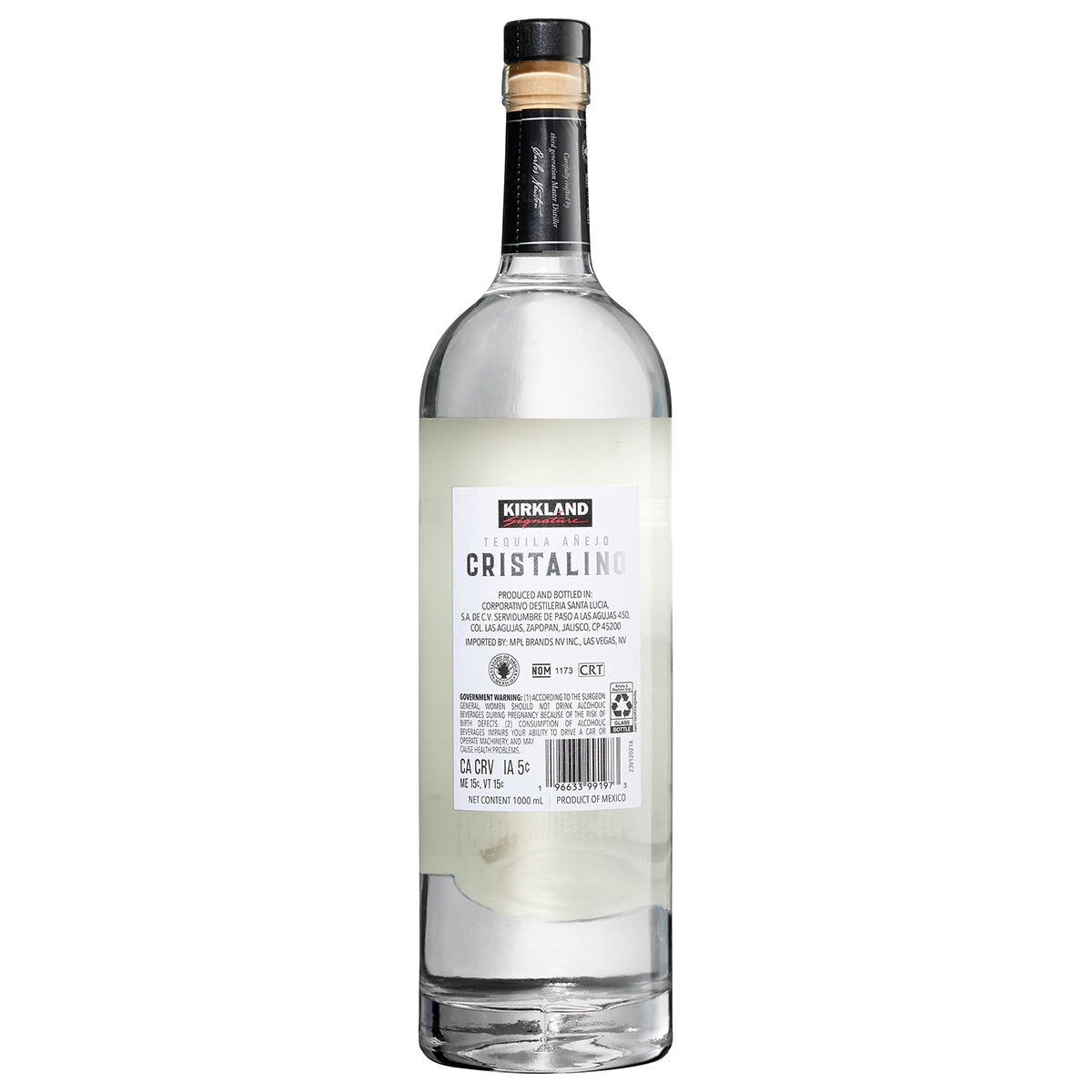 Tequila Kirkland Signature Cristalino 1 L