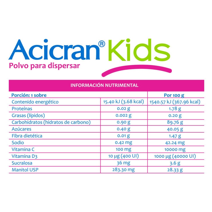 Acicran Kids 30 Sobres de 1 g c/u