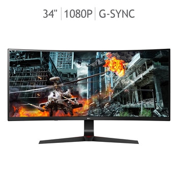 LG Monitor 34" para Gaming UltraWide con G-Sync®, Adaptive-Sync