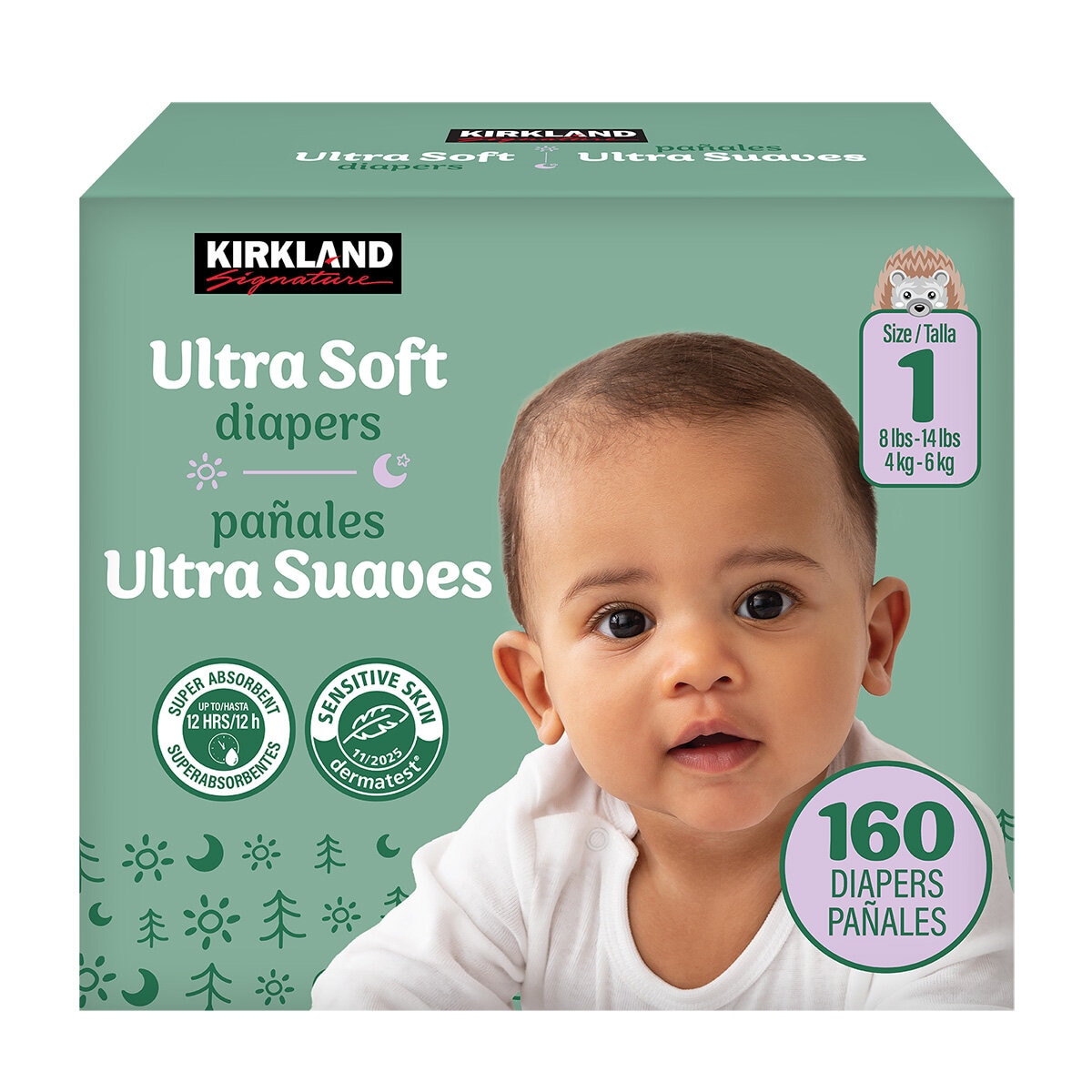 Kirkland Signature Pañales Etapa 1 Unisex 160 pzas Kirkland Signature Pañales Etapa 1 Unisex 160 pzas