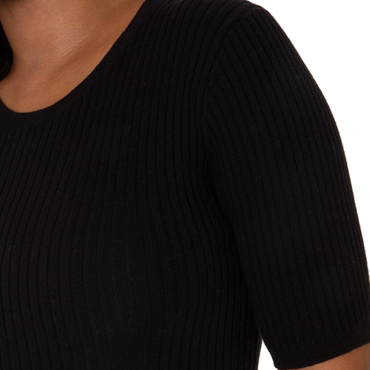 Mario Serrani Italy Sueter para Dama Negro Grande