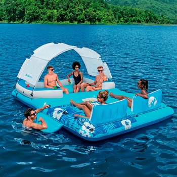 Tobin Sports Isla Inflable Para 6 Personas  