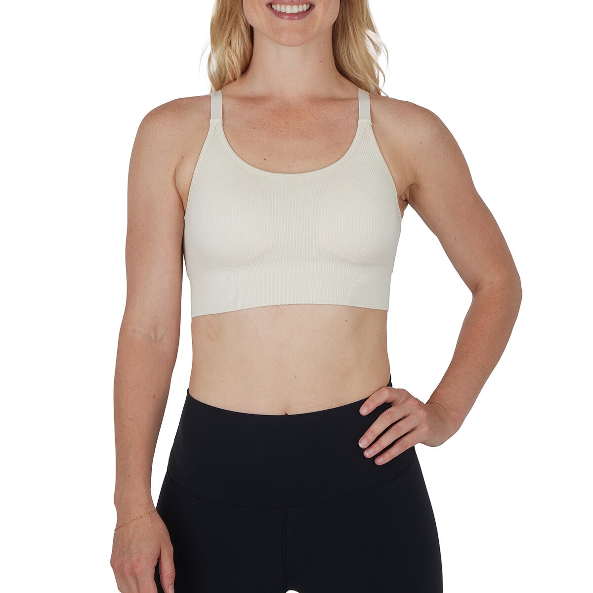 90° Degree By Reflex Brasier deportivo para Dama Blanco Grande