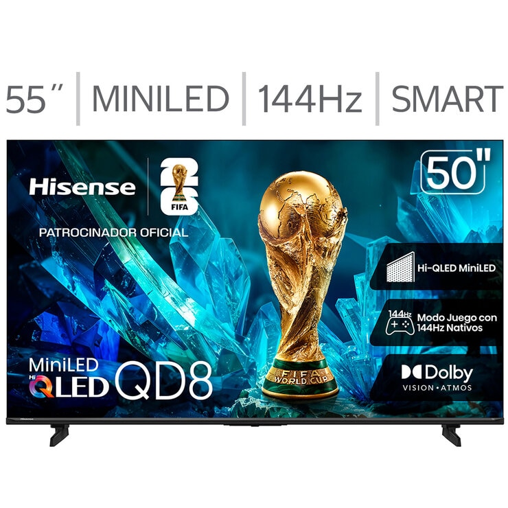 Hisense Pantalla 50" Miniled 4K Fire TV Hisense Pantalla 50" Miniled 4K Fire TV