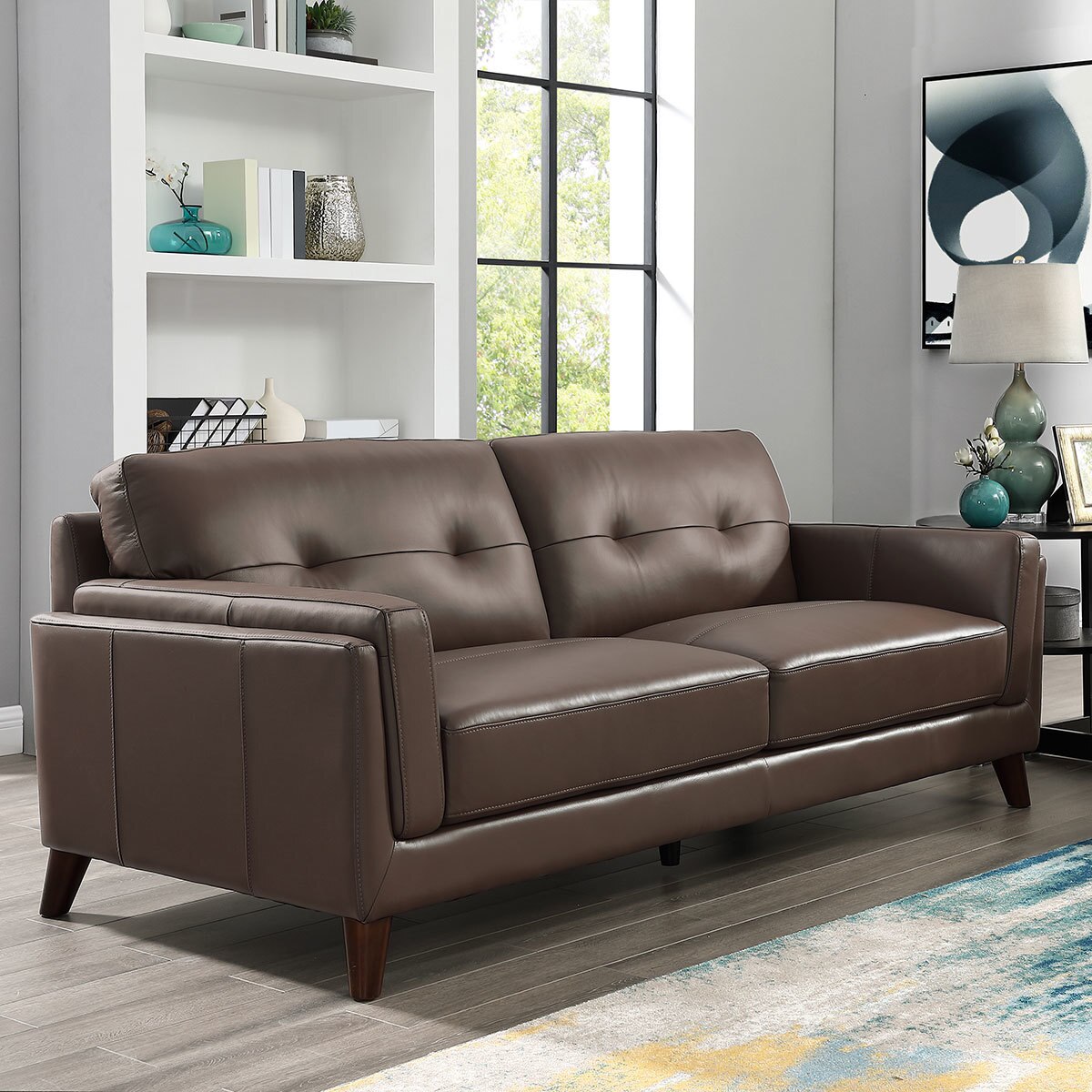 Prospera Home, Monterey, sofá, piel Costco México