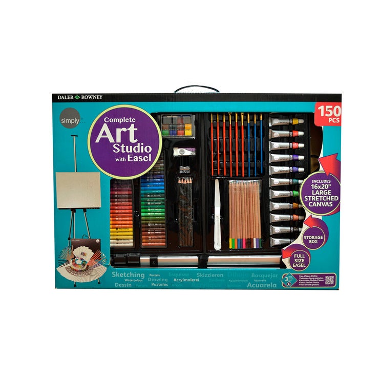 Daler & Rowney Set de Arte 150 Piezas con Caballete Metálico Daler & Rowney Set de Arte 150 Piezas con Caballete Metálico