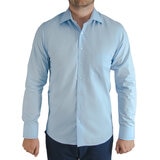 Emporio Colombo, Camisa de Algodón para Caballero Corte Slim, Color Blanco, Varias Tallas