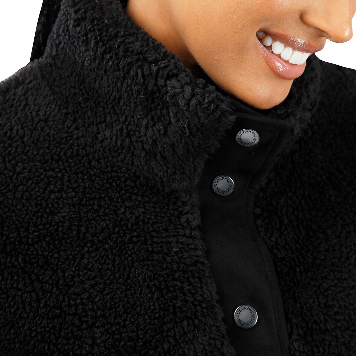 Bearpaw Chamarra para Dama Negro Extra Chica