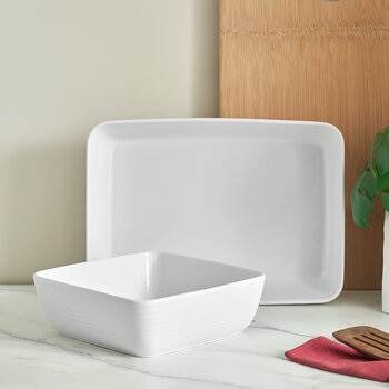 Juego de 2 Platones para Servir de Cerámica Juego de 2 Platones para Servir de Cerámica