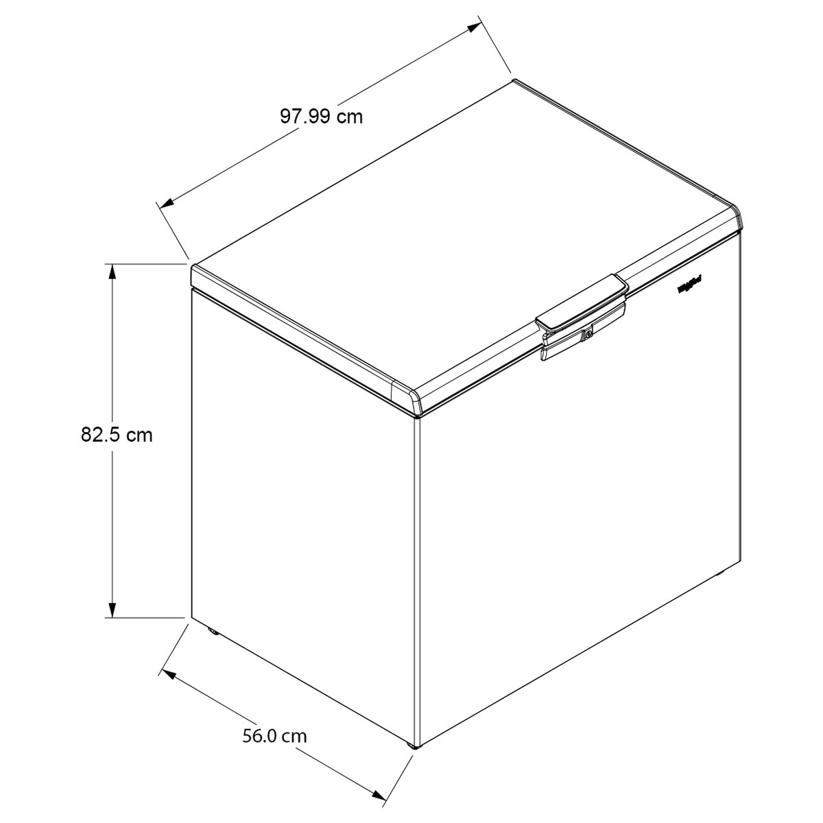 Congelador horizontal Whirlpool de 7', color blanco Costco México