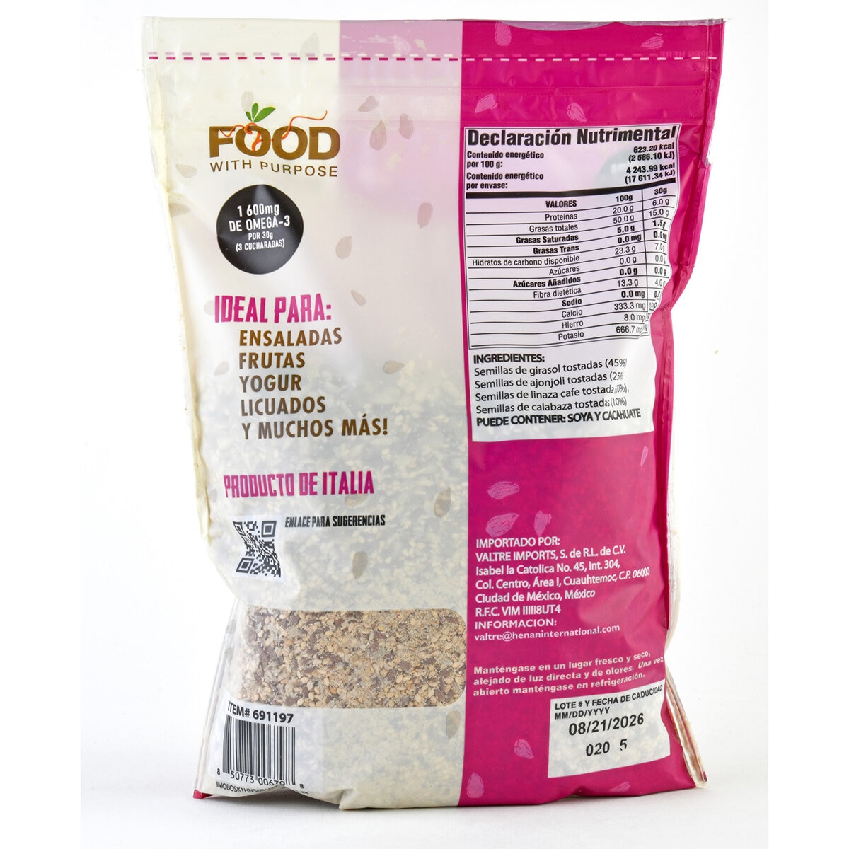 Mezcla De Semillas Tostadas 681g