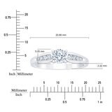 Anillo de Compromiso, .75ctw Diamantes, Oro Blanco 14K Anillo de Compromiso, .75ctw Diamantes, Oro Blanco 14K