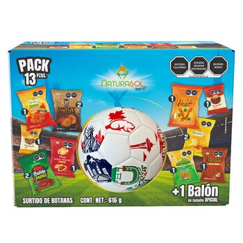 Naturasol Surtido de Botanas + Balón 616 g