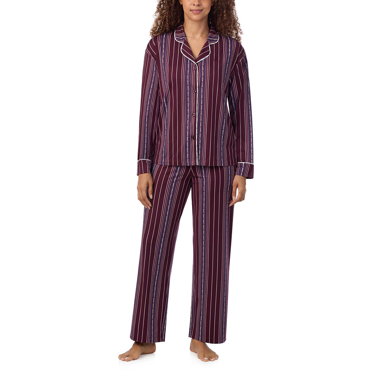 DKNY Pijama para Dama Morado Grande