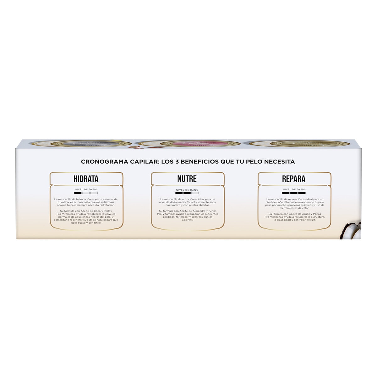 Pantene Mascarillas Capilares 3 pzas de 300 ml c/u