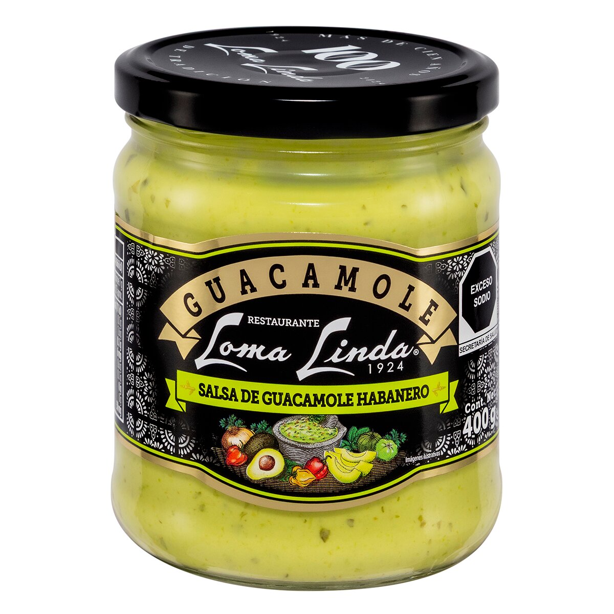 Loma Linda Salsa de Guacamole Habanero 400 g