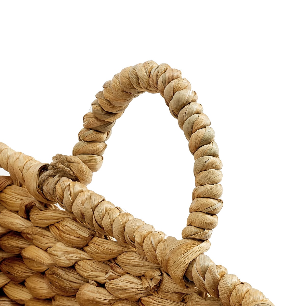 Cesta con Tejido Natural Rectangular