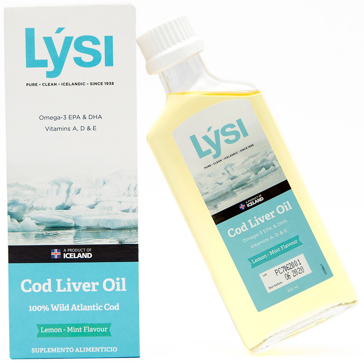 LYSI Aceite de Higado de Bacalao Limón-Menta