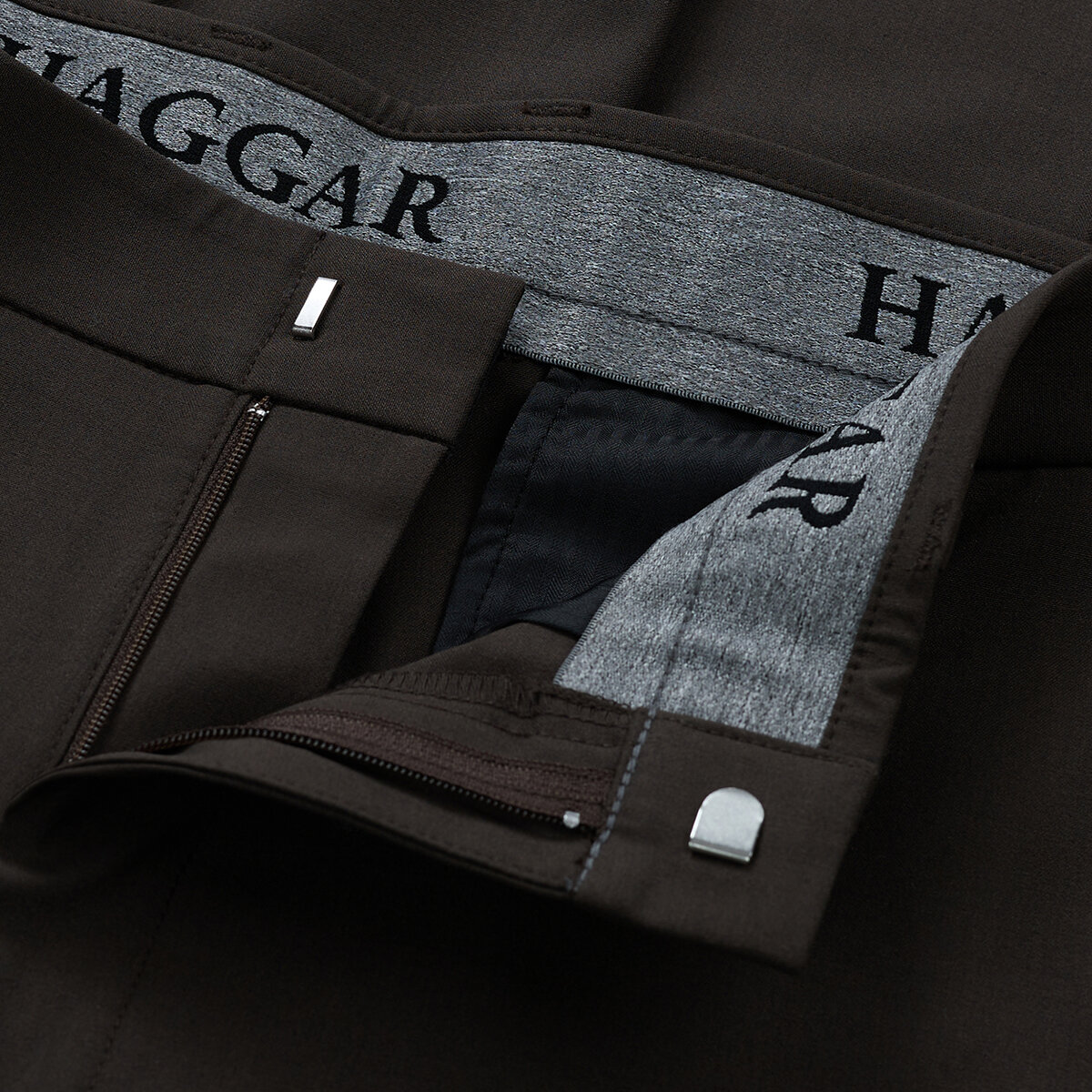 Haggar Pantalones para caballero café 38 x 32