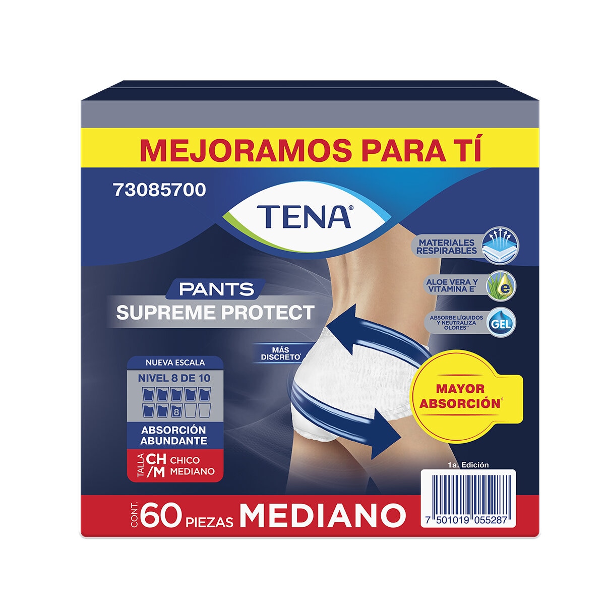 Tena Pants Supreme Ropa Interior Desechable Mediano 60 pzas