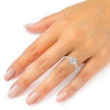 Anillo de Diamantes 0.75ctw, Oro Blanco 18K