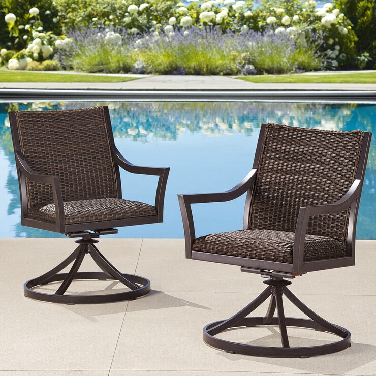 South Dakota juego de sillas mecedoras y giratorias de 2 piezas