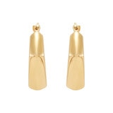 Aretes, Arracadas Forma Diamante, Oro Amarillo 14K