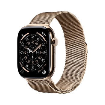Apple Watch Series 11 (GPS + Celular) 46mm Titanio Oro + Correa Milanese Color Oro - Talla S/M
