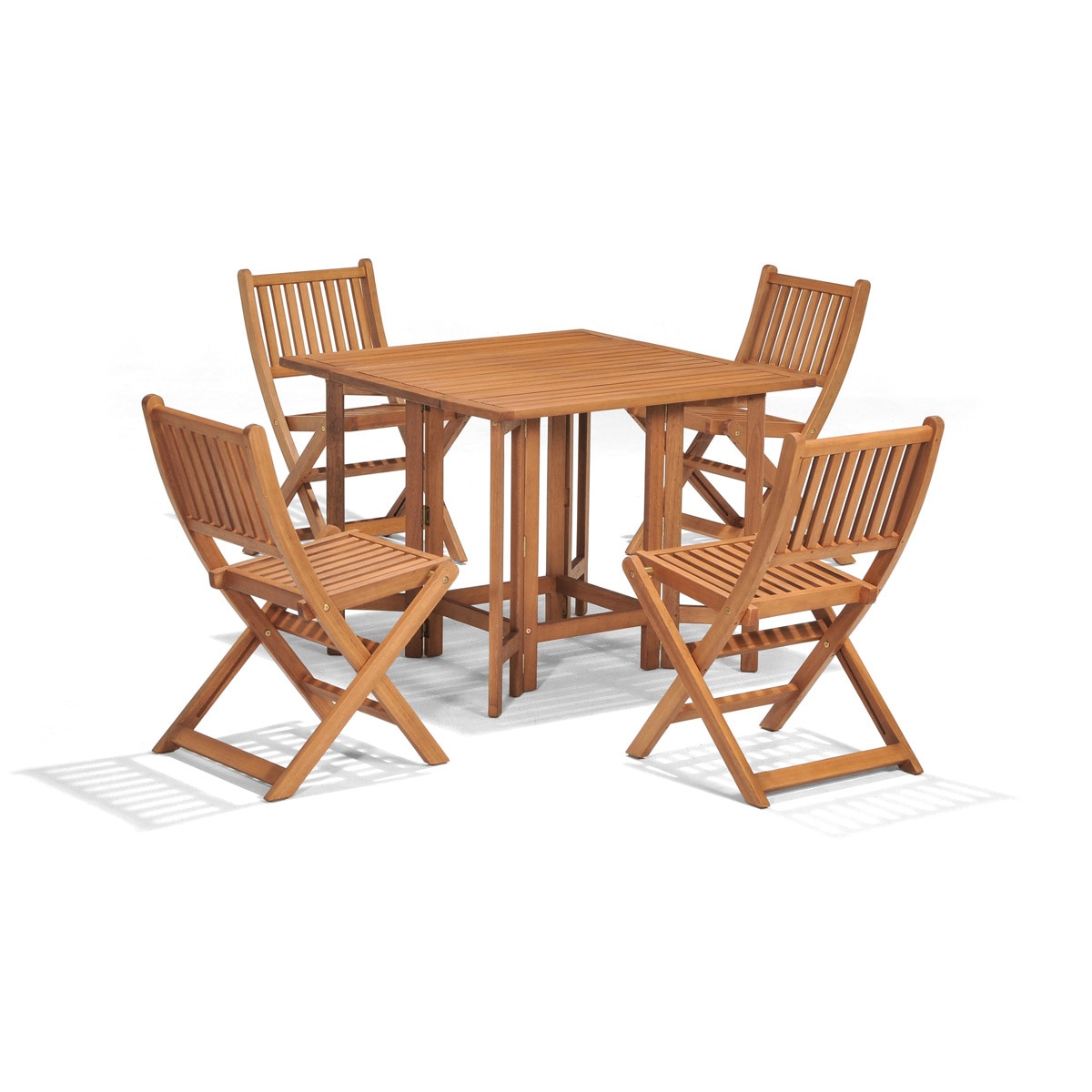 Essex, Comedor Plegable de Eucalipto para Jardín de 5 Piezas | Costco