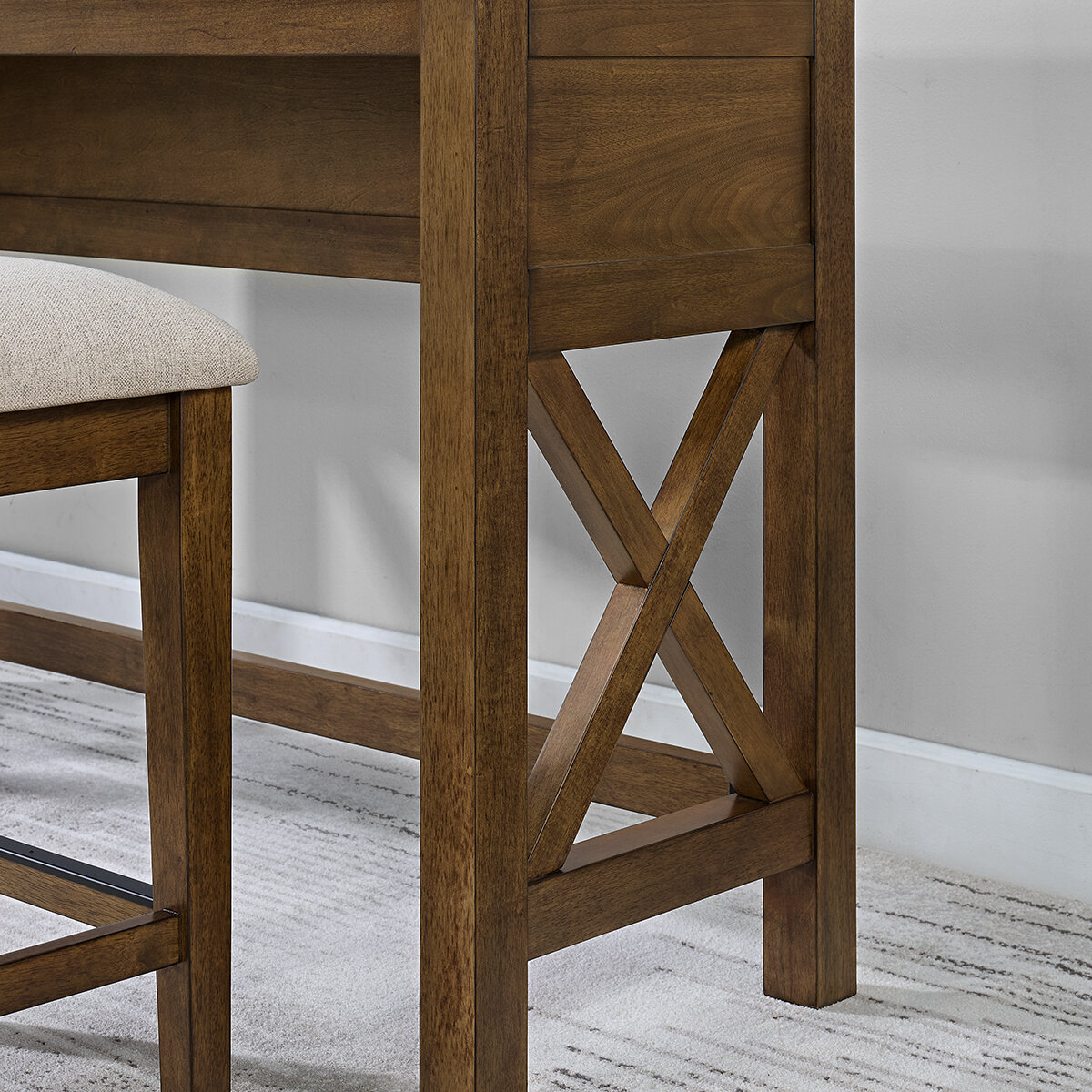 Bayside Furnishings, Lathan, Juego de mesa lateral de 4 piezas
