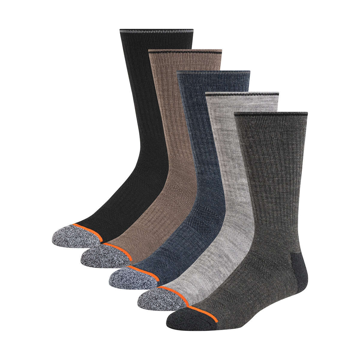 Weatherproof Calcetines para Caballero 5 pares Gris Weatherproof Calcetines para Caballero 5 pares Gris
