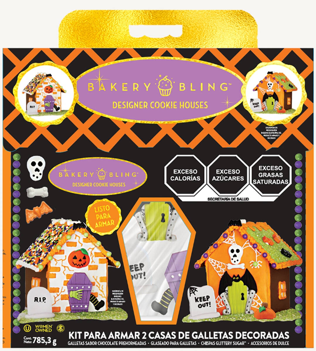 Bakery Bling Kit para Armar 2 Casas de Galletas Decoradas 785g
