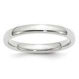 Argolla de matrimonio, 3mm, oro blanco 14 kt