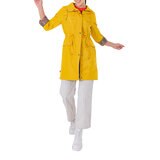 Shyla, Gabardina Clásica Larga con Broches y Bolsas de Cartera para Dama, Color Mostaza, Varias Tallas Shyla, Gabardina Clásica Larga con Broches y Bolsas de Cartera para Dama, Color Mostaza, Varias Tallas